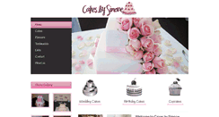 Desktop Screenshot of cakesbysimone.com.au