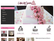 Tablet Screenshot of cakesbysimone.com.au